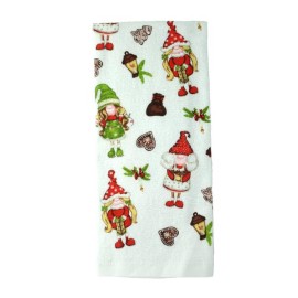 Vianočná kuchynska utierka TORO elfíci 38x63cm