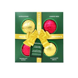 Šumivá bomba do kúpeľa PROVENCE santalové drevo, mandle 4x90g
