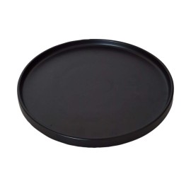 Keramický plytký tanier KITCHISIMO 26cm čierny mat