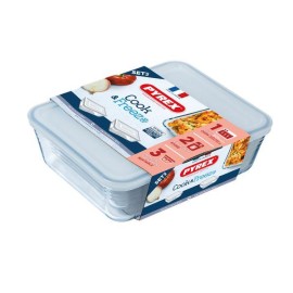 Súprava sklenených dóz s viečkom PYREX 1500ml a 2600ml