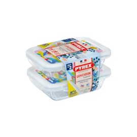 Sada sklenených dóz s viečkom PYREX 2x800ml
