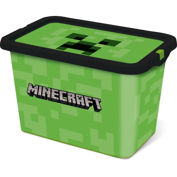 Plastový úložný box s vekom Minecraft 7l