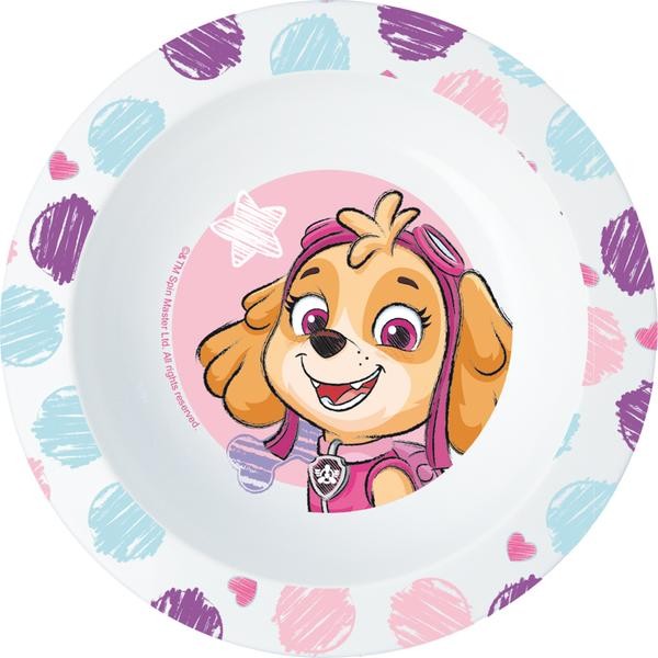 Plastová miska Paw Patrol 16cm ružová