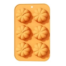 Silikónová forma na muffiny 6ks TORO 27x17cm tekvica
