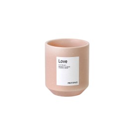 SVIEČKA LÁSKA - ĽAN A RUŽA KERAMICKÁ 7X8CM 135G 20H