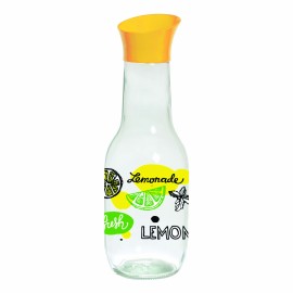 Sklenená karafa s viečkom TORO 1l citron