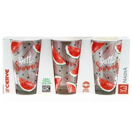 SKLENICE SET 3KS SUMMER COCOMERA 310ML LONGDRINK