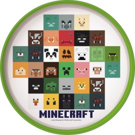 Plastový tanier MINECRAFT 19,5cm protišmykový